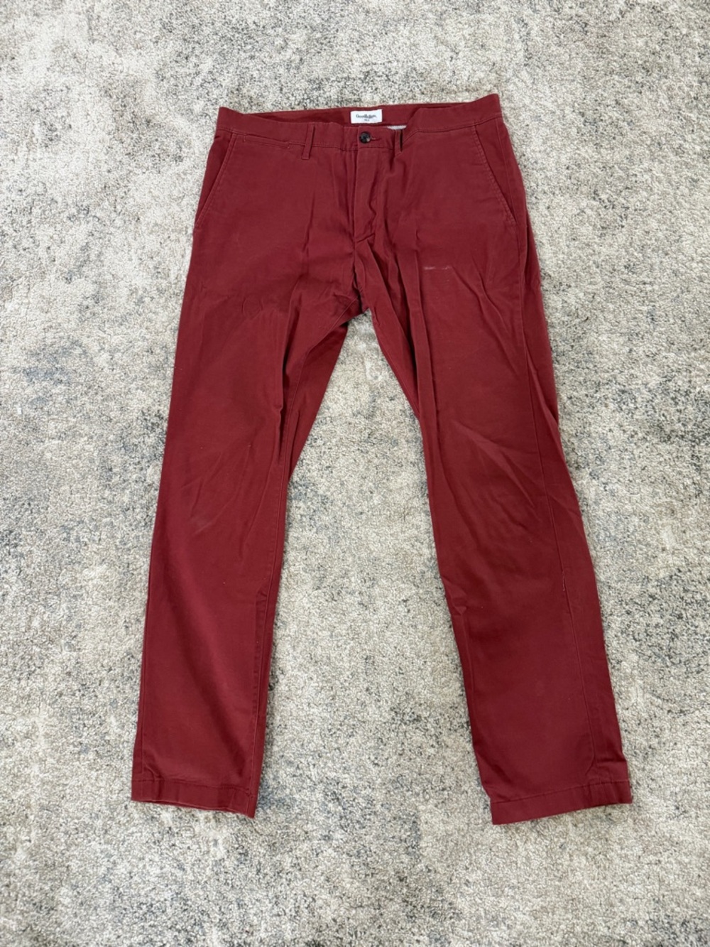 Goodfellow & Co Red Slim Chino Pants 36x32